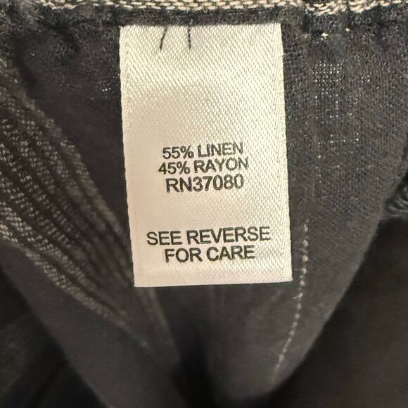 CATO Palazzo Pants Size 26/28 in Navy Blue and Cream - Picture 5 of 6